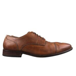 Cole Haan Men's Size 11M Benton II Brown Leather Cap Toe Oxfords Dress Shoes